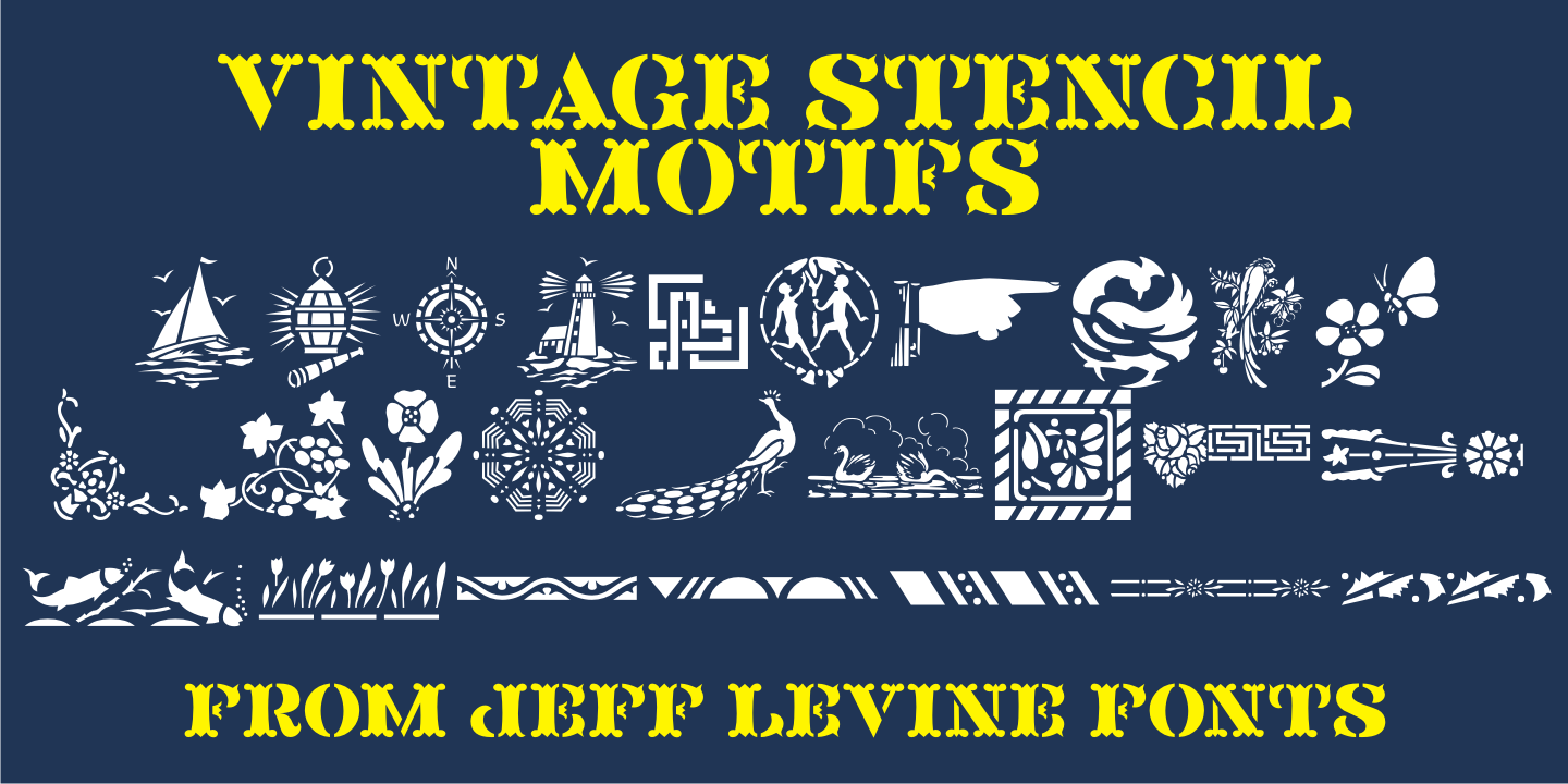 Vintage Stencil Motifs JNL