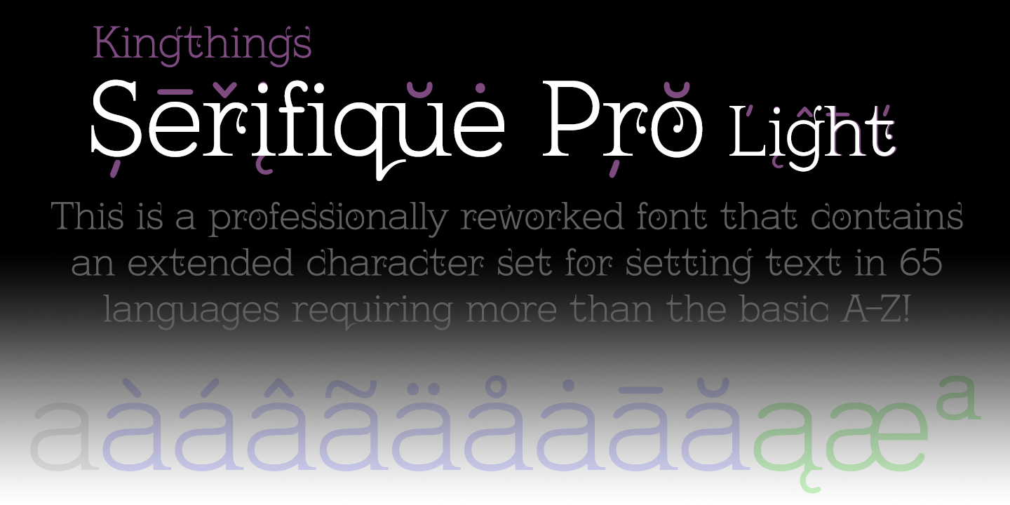 Kingthings Serifique Pro