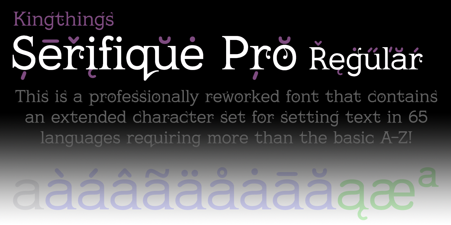 Kingthings Serifique Pro