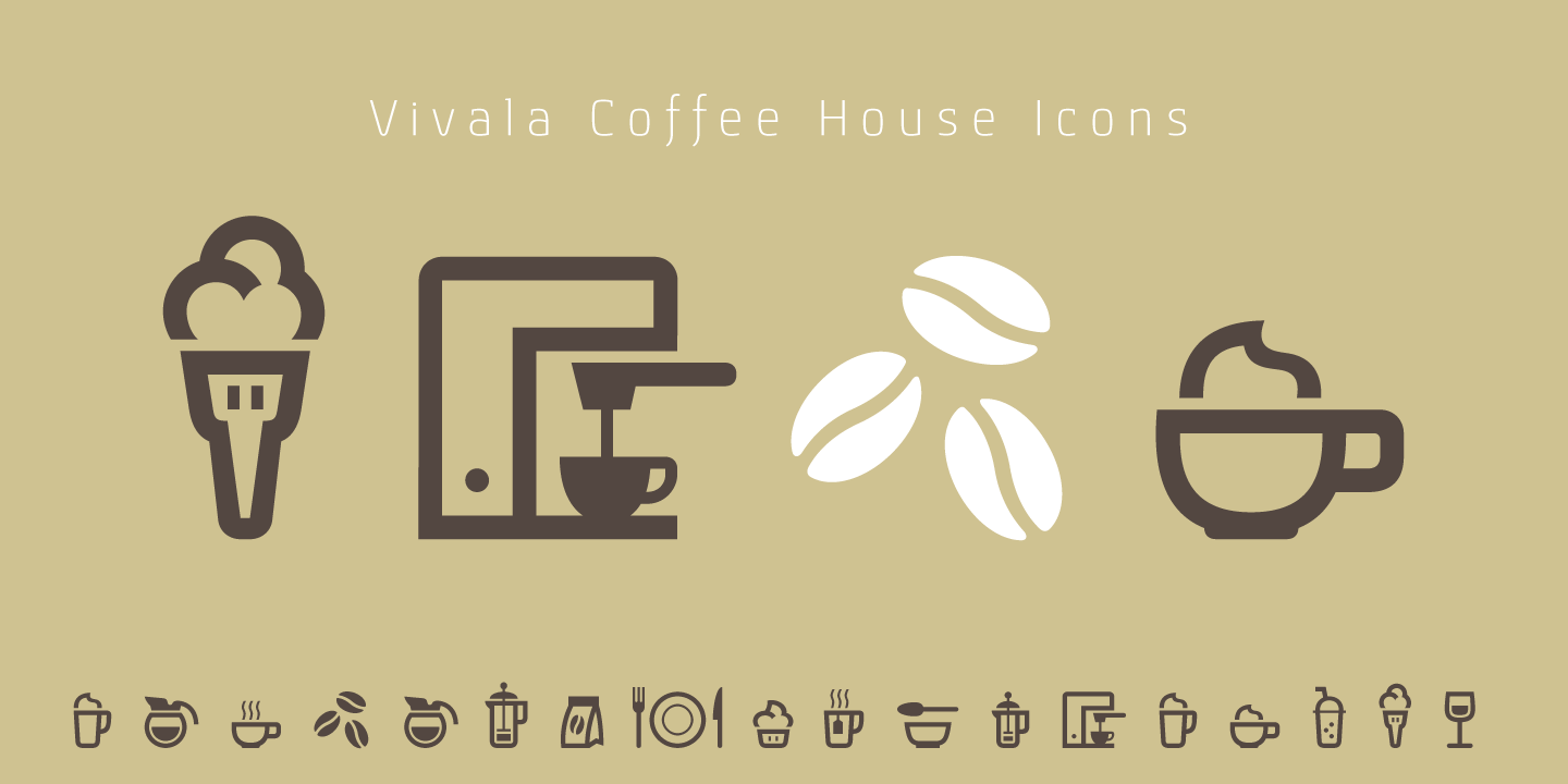 Vivala Coffee House Icons