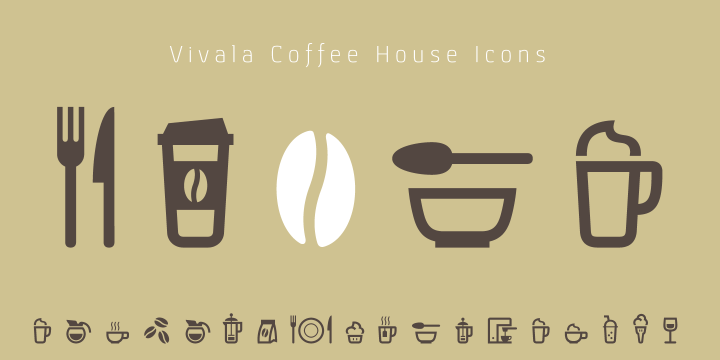 Vivala Coffee House Icons