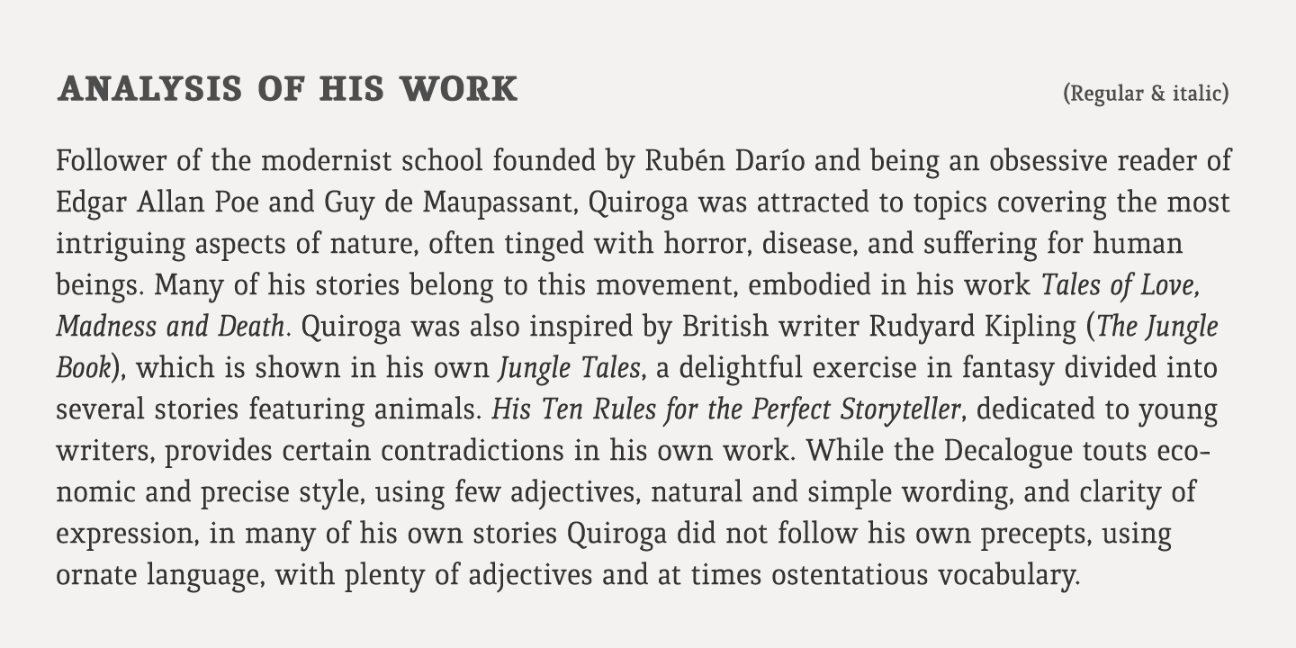 Quiroga Serif Std™