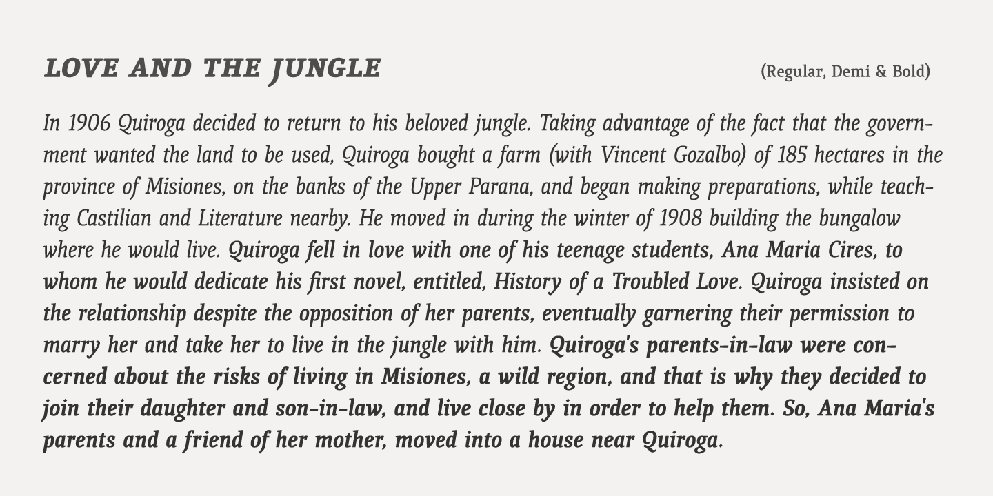 Quiroga Serif Std™