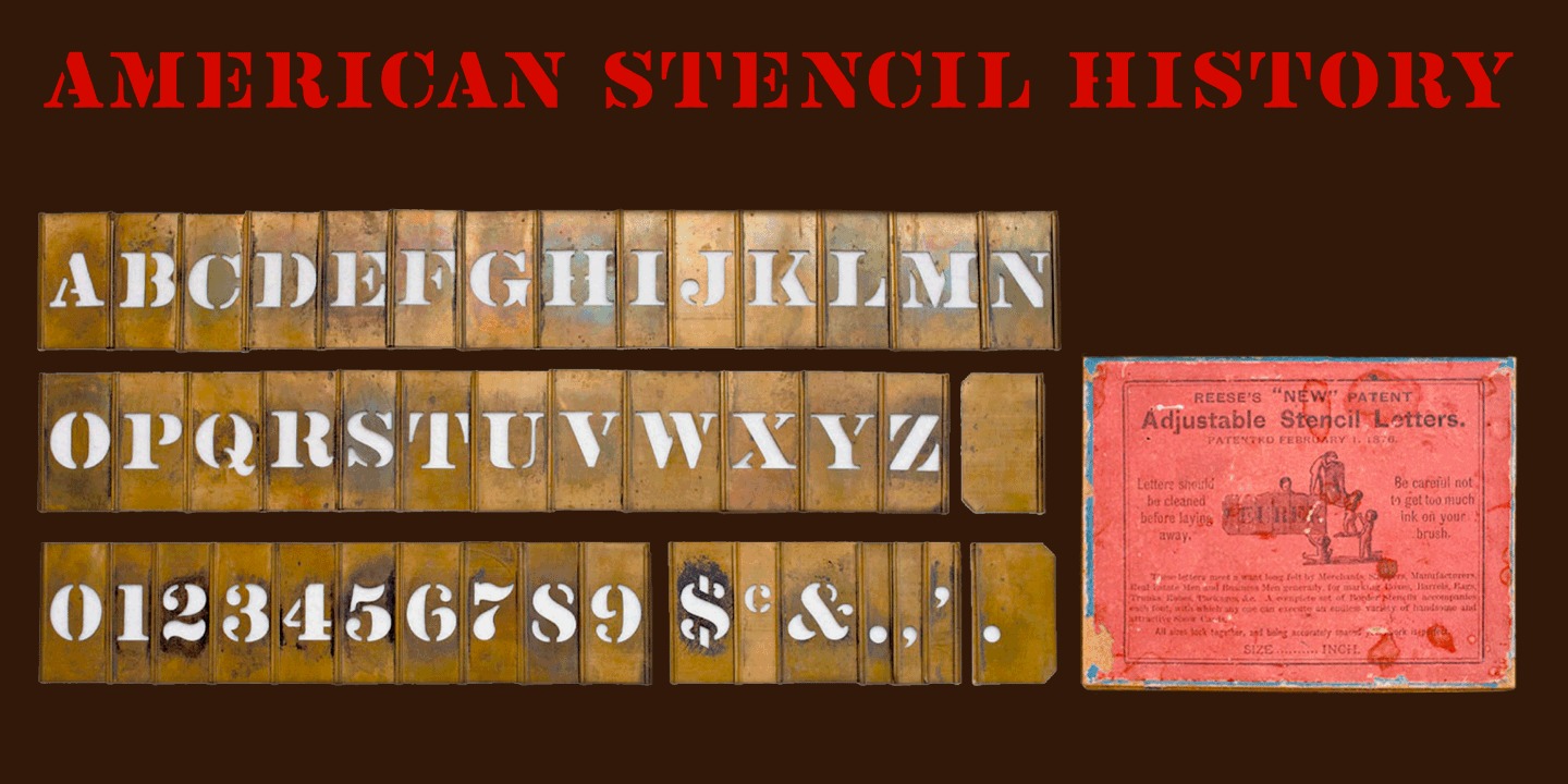 Vtg Stencil US No 2™