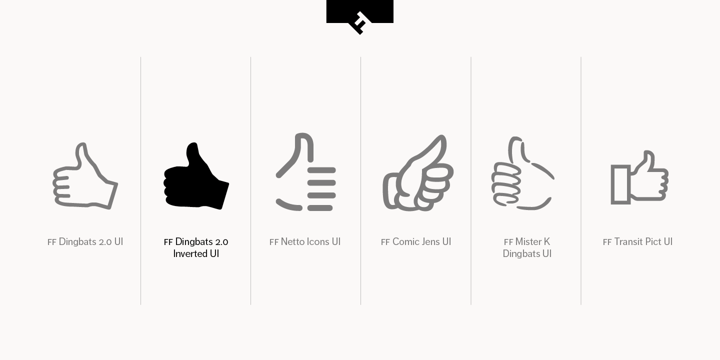 FF Dingbats 2.0 Inverted UI