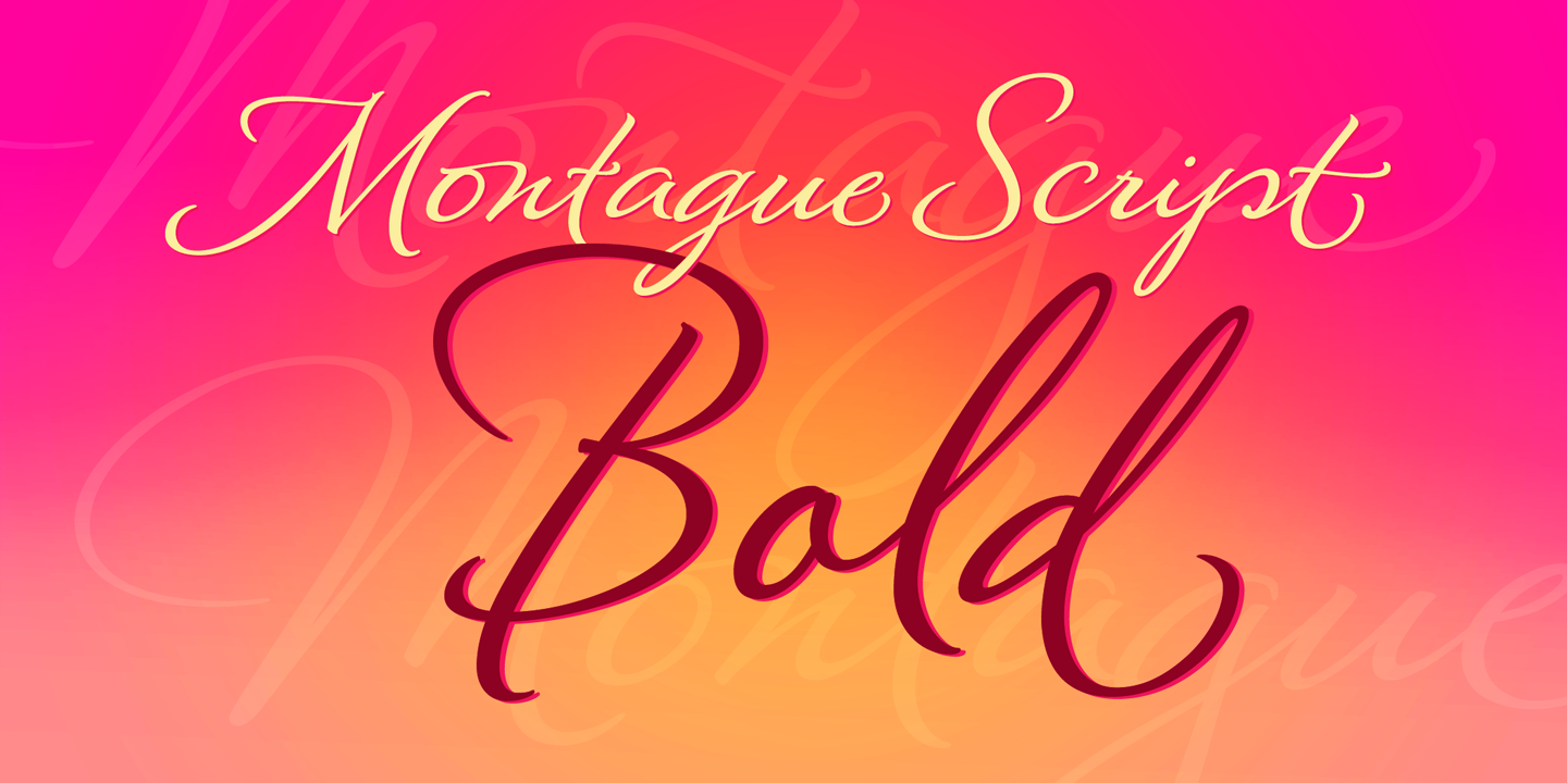 Montague Script Bold
