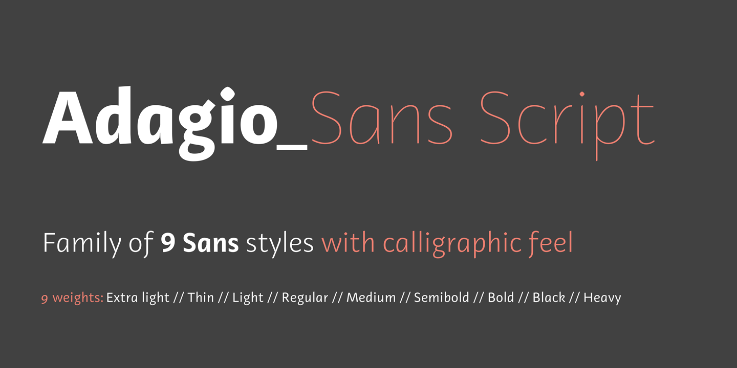 Adagio Sans Script