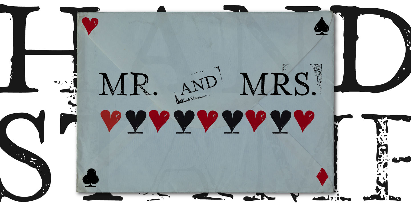 Hand Stamp Play Rough Serif