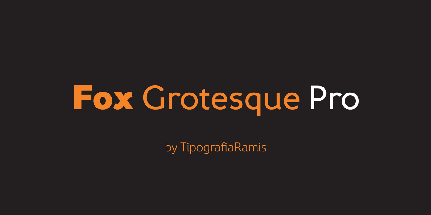 Fox Grotesque Pro