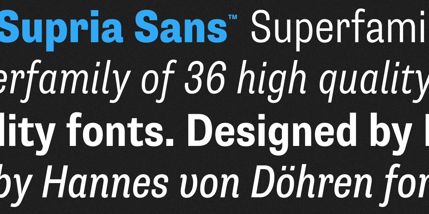 Supria Sans Condensed™