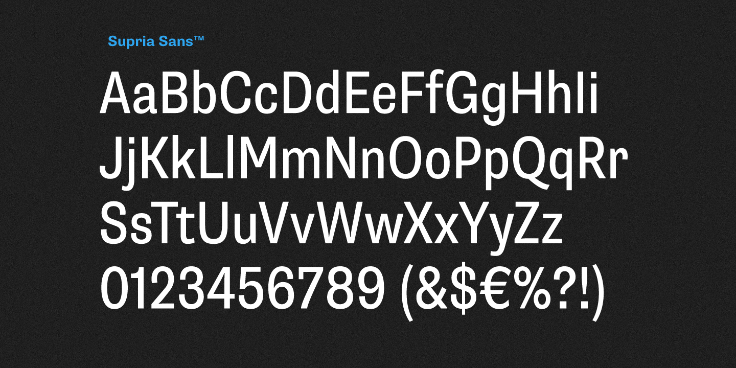 Supria Sans Condensed™