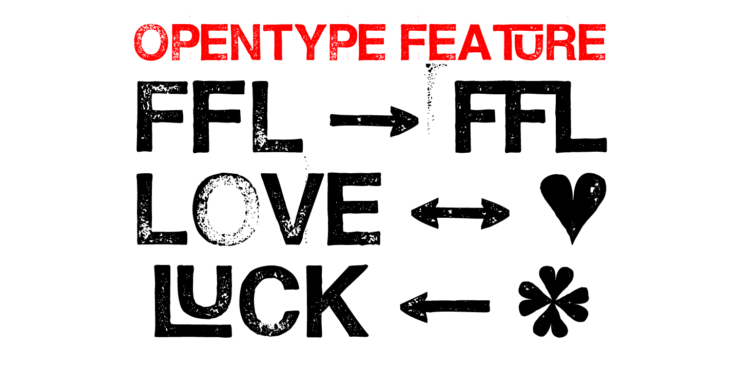 Hand Stamp Swiss Rough Sans