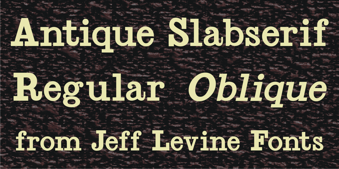 Antique Slabserif JNL