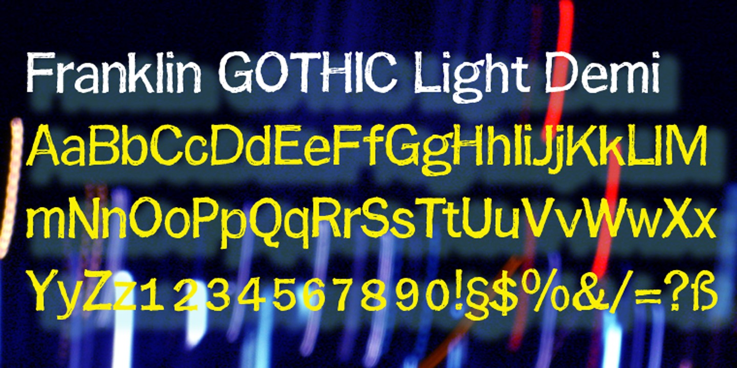 FranklinGothicHandLight