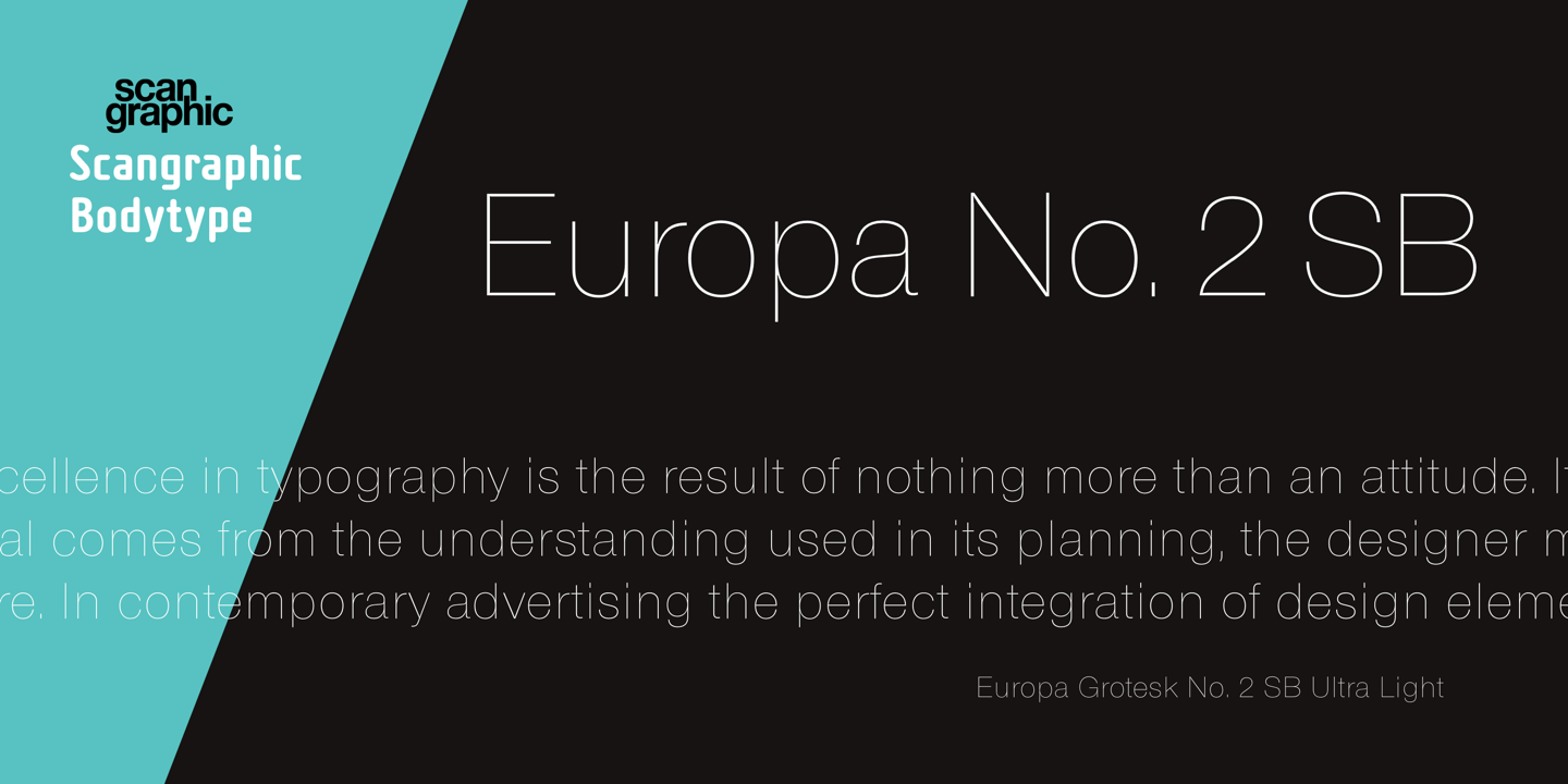 Europa Grotesk No. 2 SB™