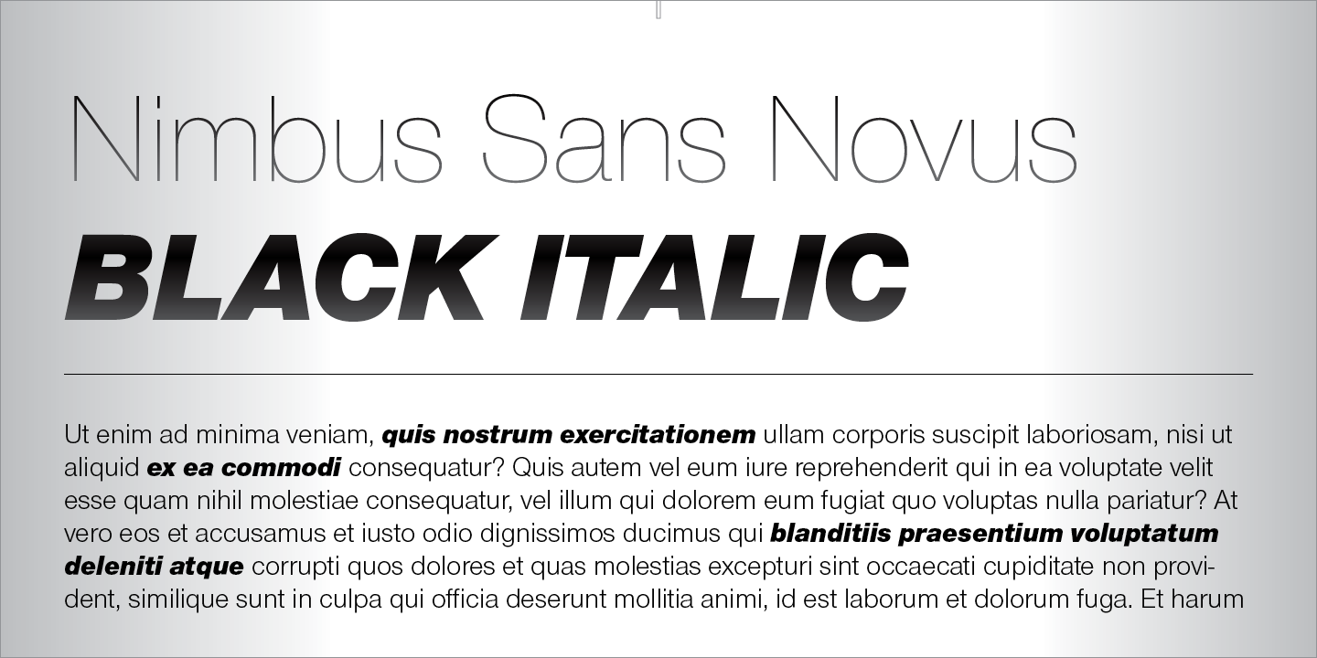 Nimbus Sans Novus™