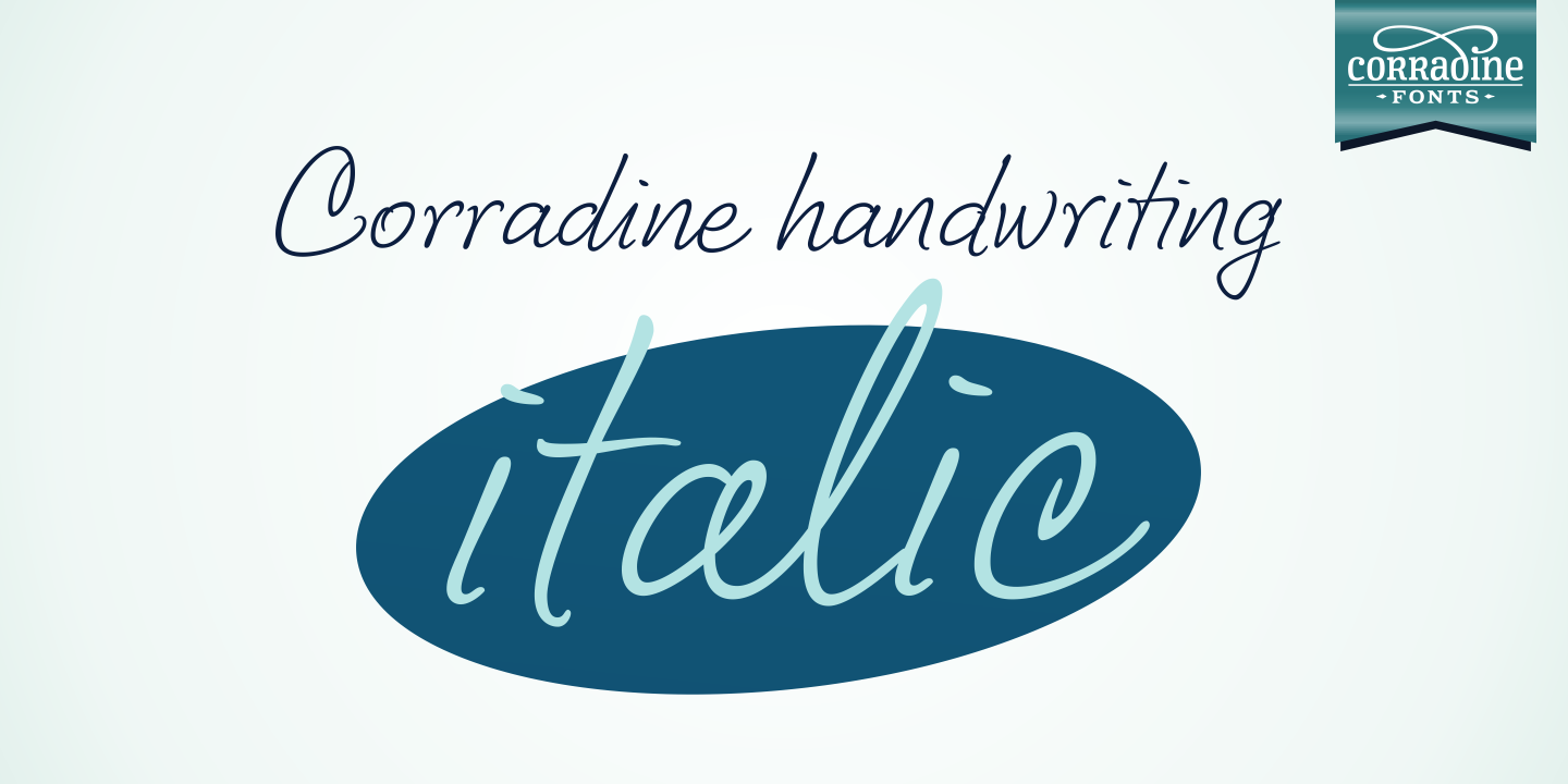 Corradine Handwriting Italic™