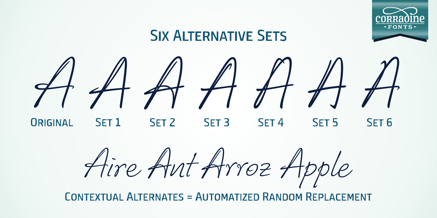 Corradine Handwriting Italic™