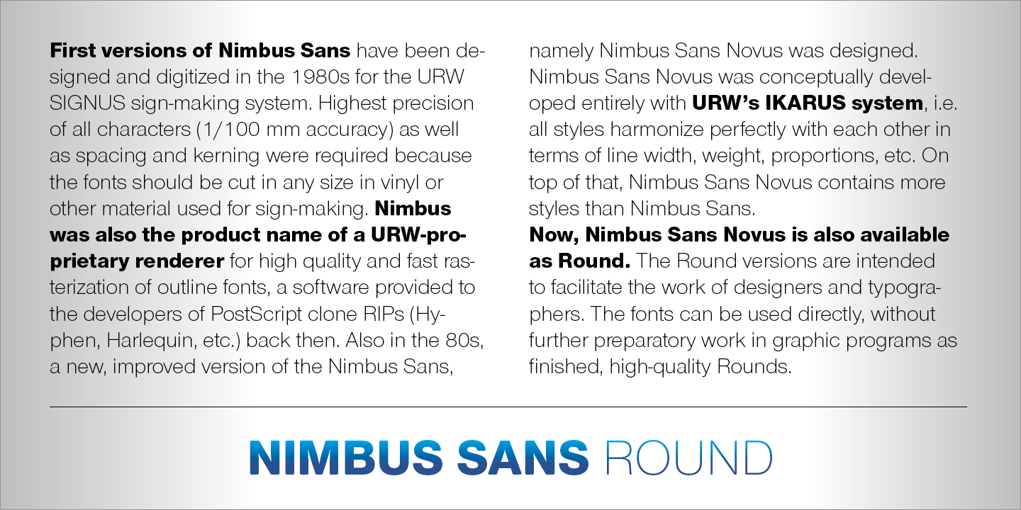 Nimbus Sans Round™
