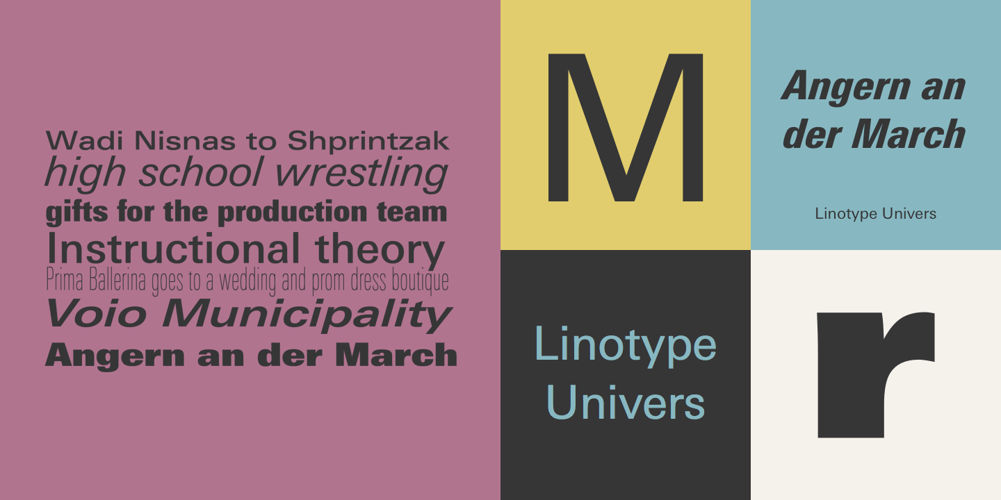 Linotype Univers®