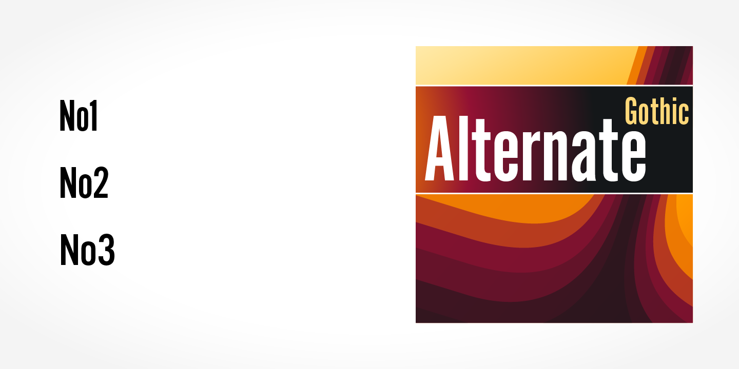 Alternate Gothic Pro