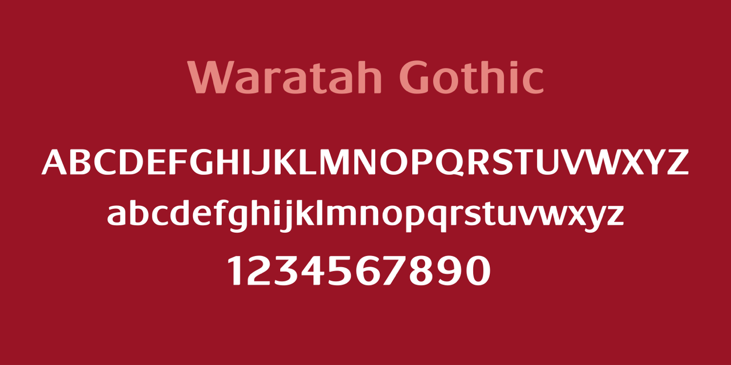 Waratah Gothic™