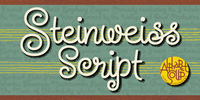 Steinweiss Script Family by Michael Doret