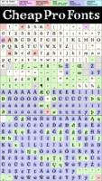 Kingthings Scrybble Pro - glyphs