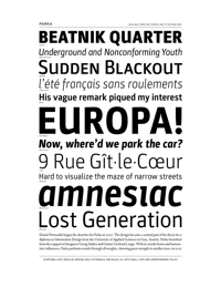 Parka Specimen PDF by Font Bureau