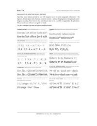 Bullen OT Features by Font Bureau