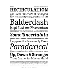Bullen Specimen PDF by Font Bureau