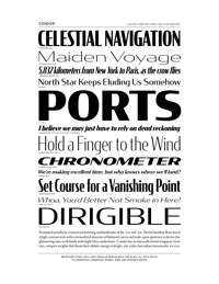 Condor Specimen PDF by Font Bureau