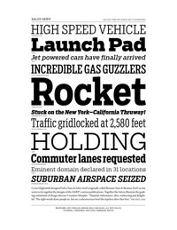 Salvo Serif Specimen PDF by Font Bureau