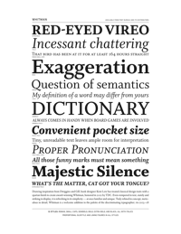 Whitman Specimen PDF by Font Bureau
