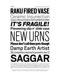 Scout Specimen PDF by Font Bureau