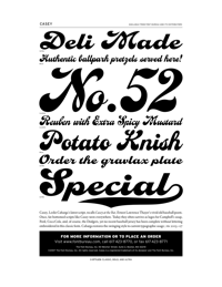 Casey Specimen PDF by Font Bureau