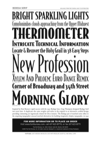Bodega Serif Specimen PDF by Font Bureau