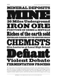 Giza Specimen PDF by Font Bureau
