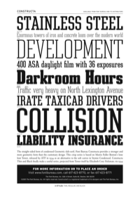 Constructa Specimen PDF by Font Bureau