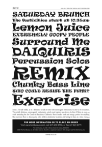 Ravie Specimen PDF