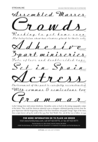 Streamline Specimen PDF by Font Bureau