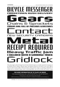 Shimano Specimen PDF by Font Bureau