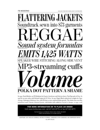 Moderno FB Specimen PDF by Font Bureau