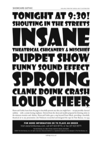 Showcard Gothic Specimen PDF by Font Bureau