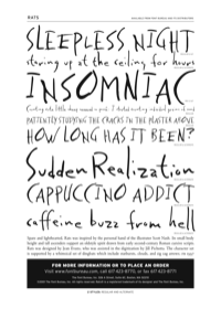 Rats Specimen PDF by Font Bureau