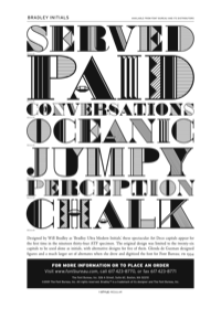 Bradley Initials Specimen PDF by Font Bureau