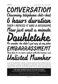 Loupot Specimen PDF by Font Bureau