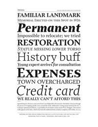 Prensa Specimen PDF by Font Bureau