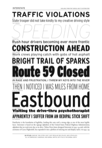 Interstate Specimen PDF by Font Bureau