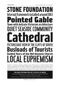 Hamilton Specimen PDF by Font Bureau